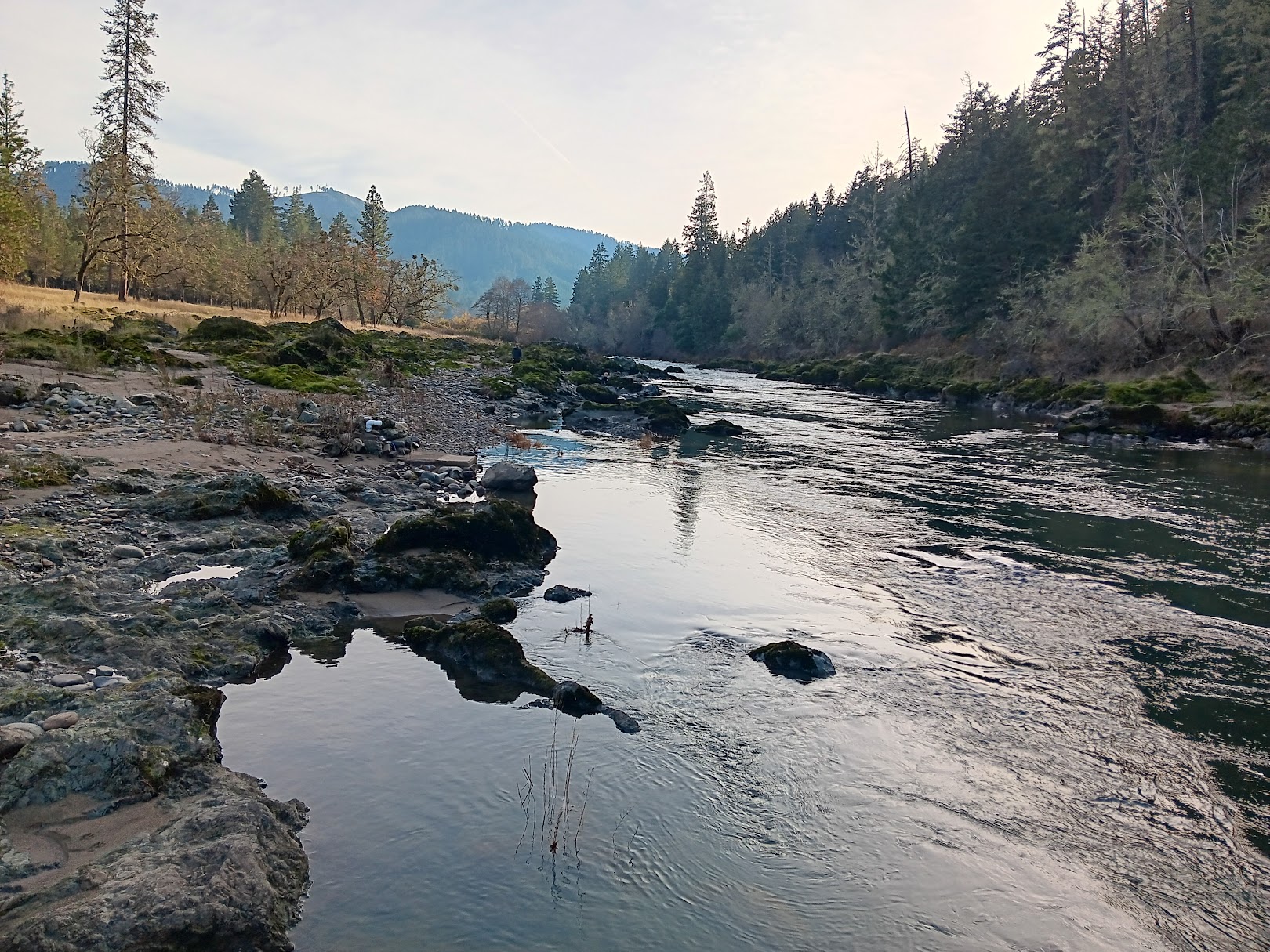 Riverside camping area